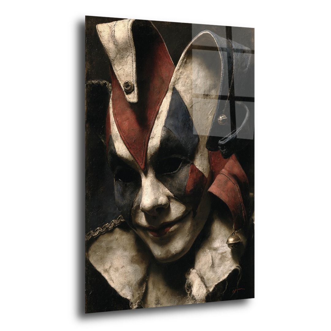 Harlequin Jester Mask Cam Tablo GU113 2