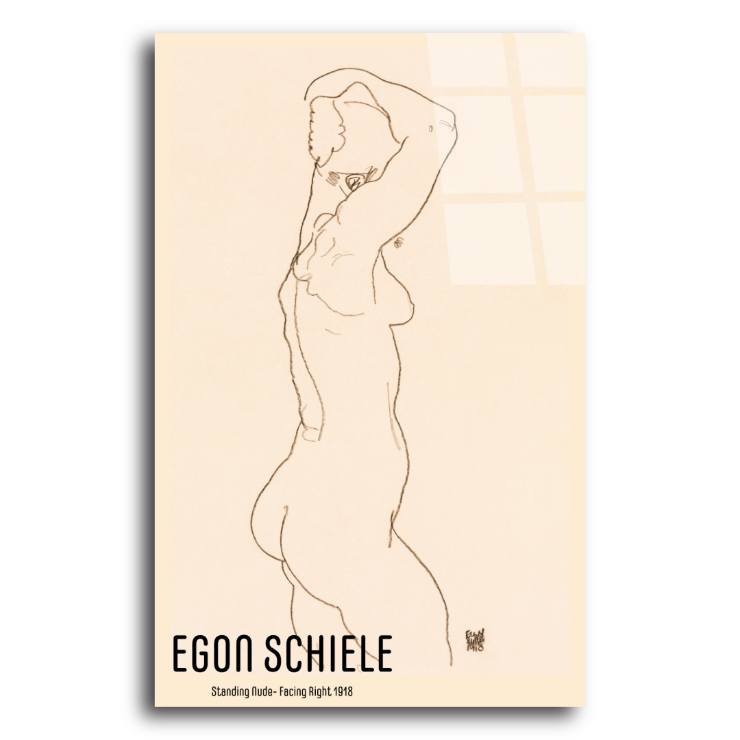 Egon Schiele Desen Cam Tablo ST108 3