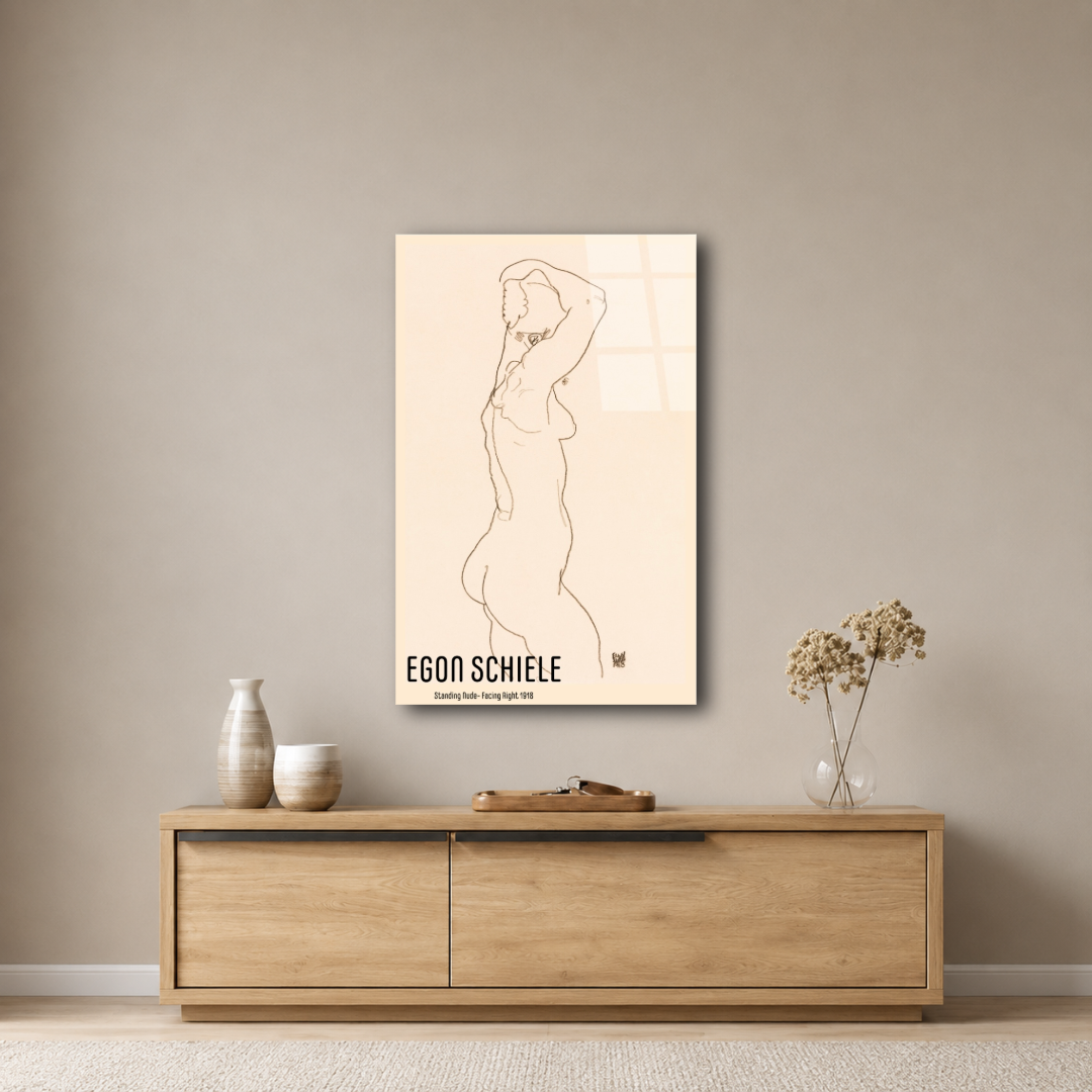 Egon Schiele Desen Cam Tablo ST108