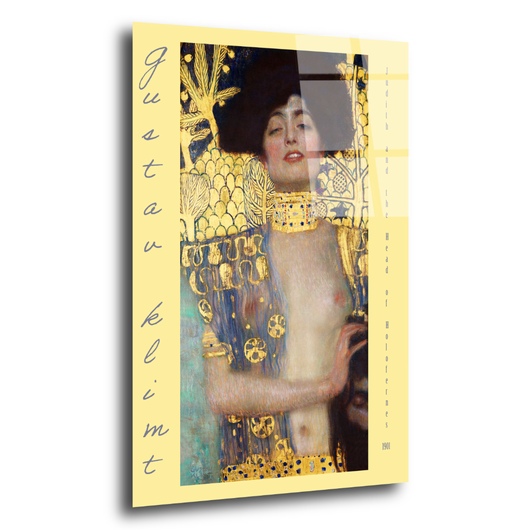 Gustav Klimt Ressamlar Cam Tablo ST109 2