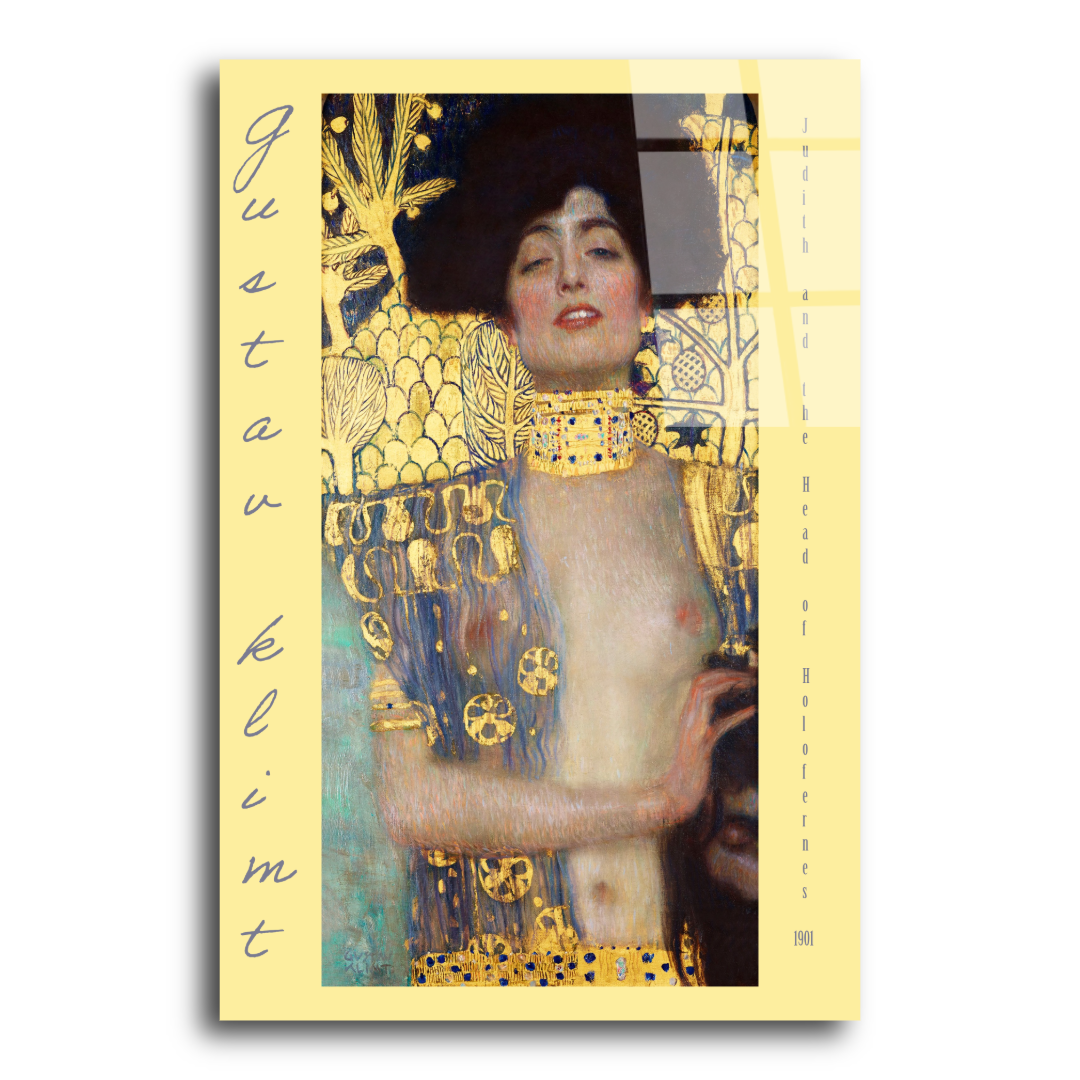 Gustav Klimt Ressamlar Cam Tablo ST109 3