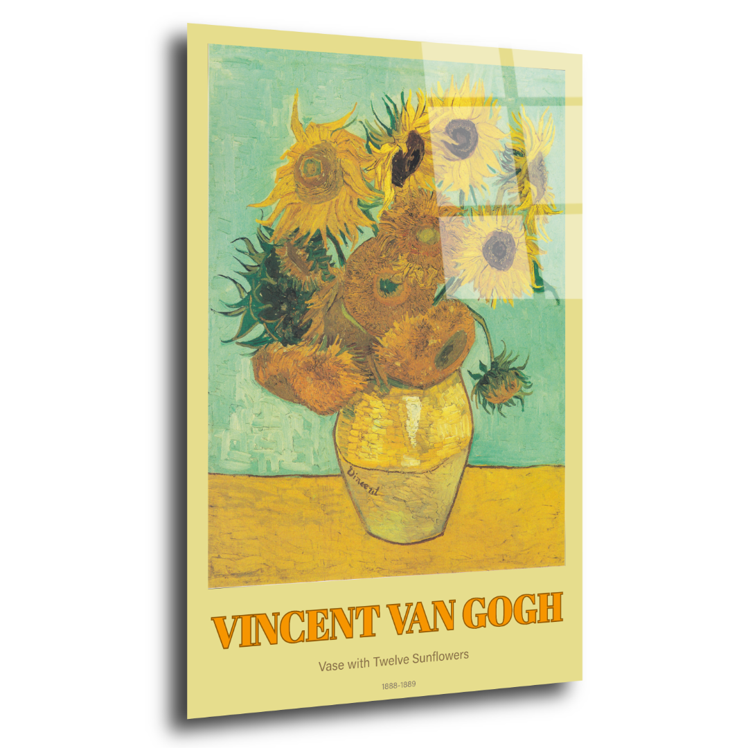 Van Gogh Ayçiçek Cam Tablo ST110 2