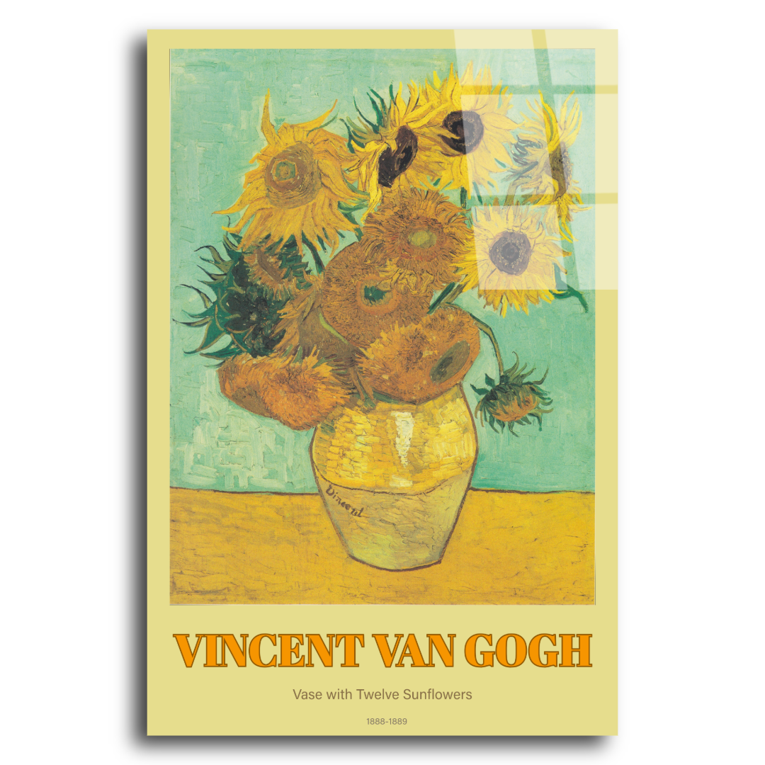 Van Gogh Ayçiçek Cam Tablo ST110 3
