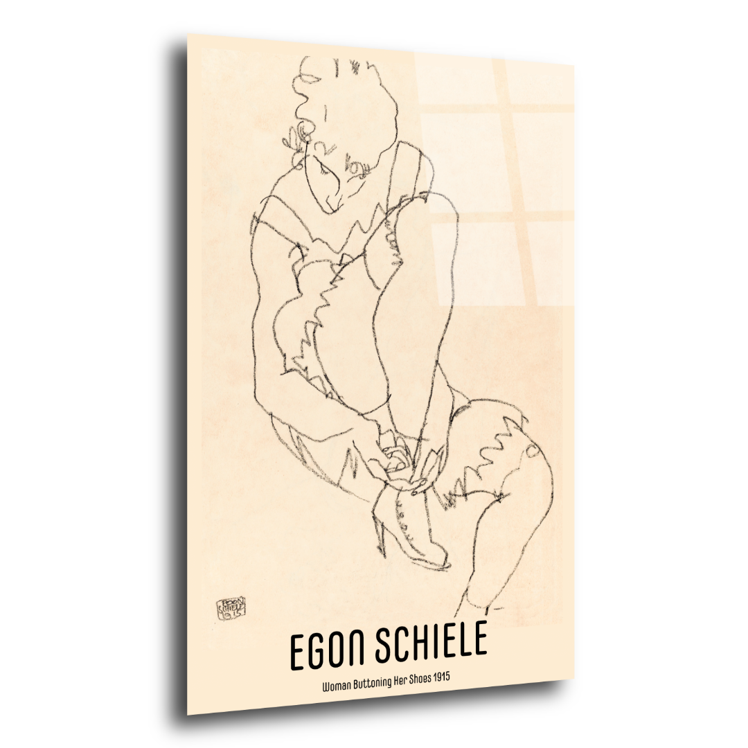 Egon Schiele Figür Cam Tablo ST106 2