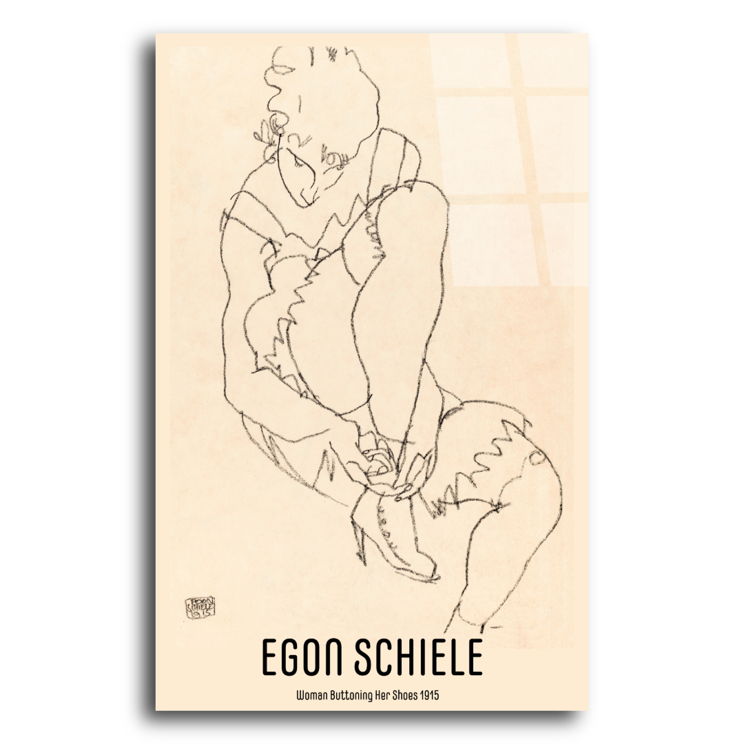 Egon Schiele Figür Cam Tablo ST106 3