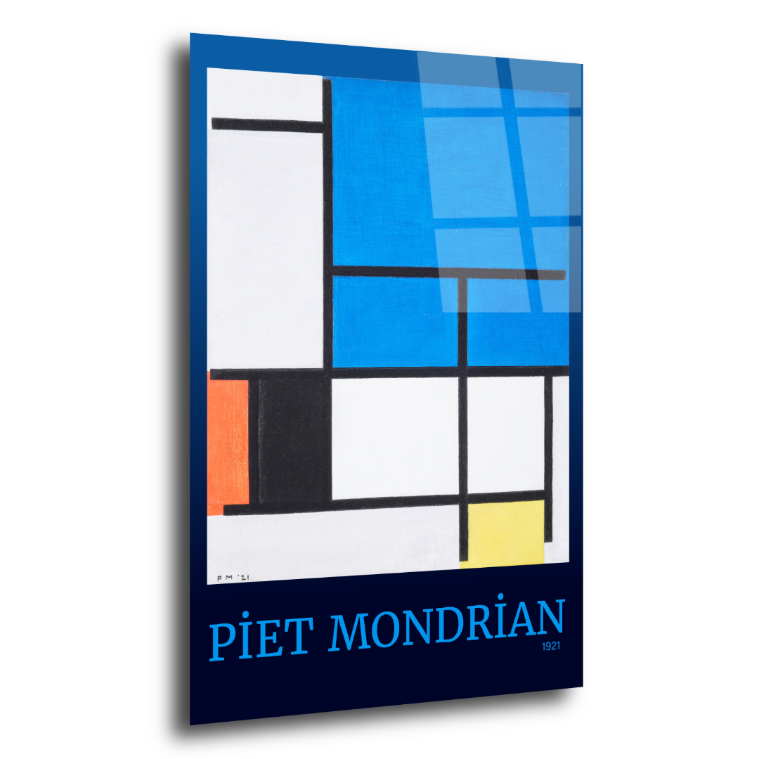 Mondrian Ressamlar Cam Tablo ST112 2