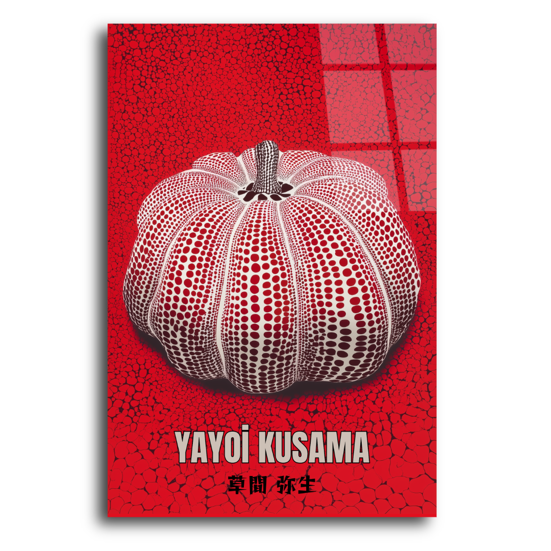 Yayoi Kusama İlhamı Cam Tablo ST107 3