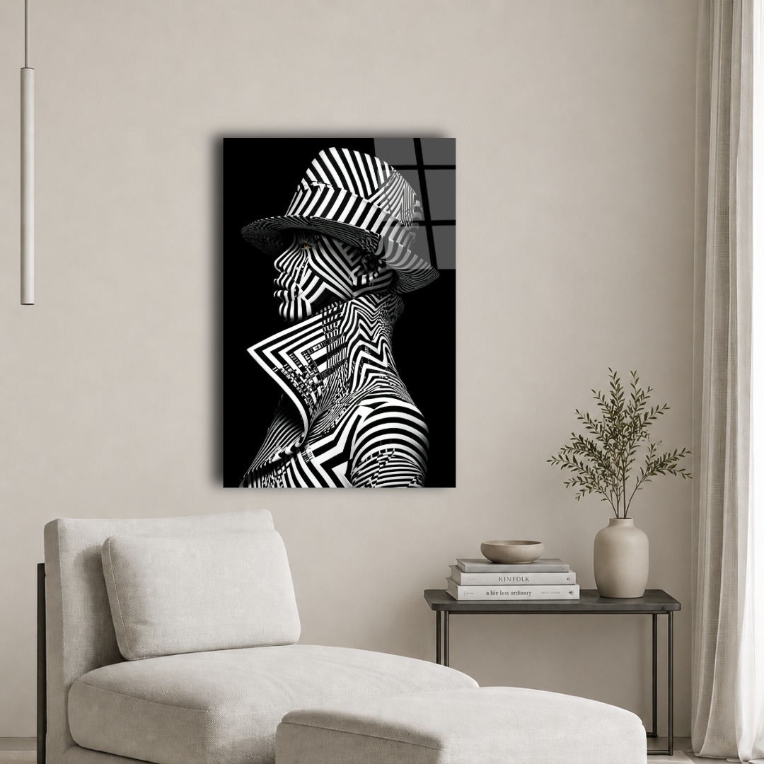Op Art Figür Cam Tablo TL132