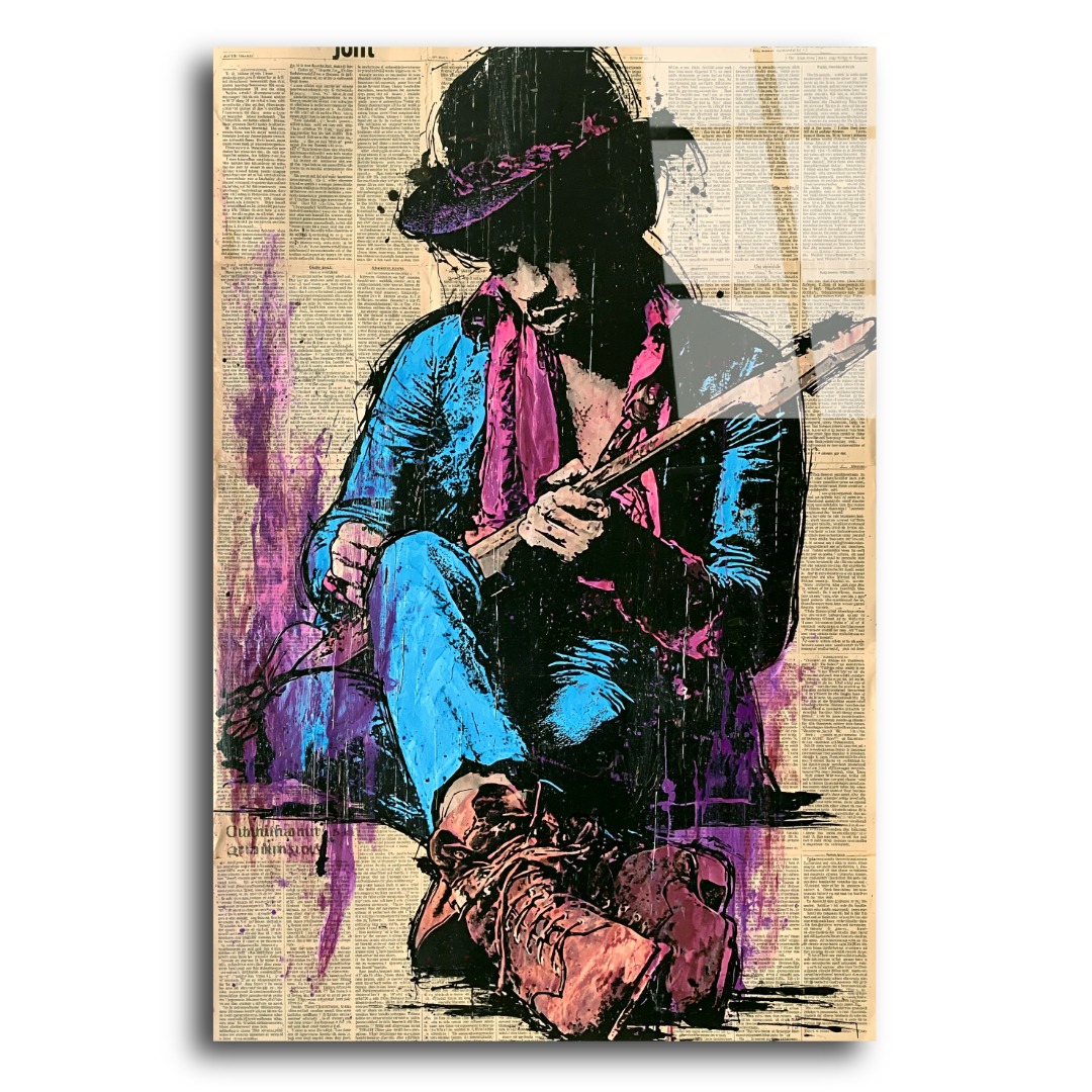 Vintage Jimi Hendrix Cam Tablo TL129 3