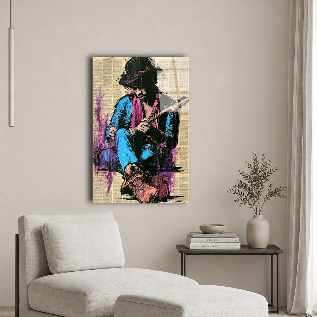 Vintage Jimi Hendrix Cam Tablo TL129