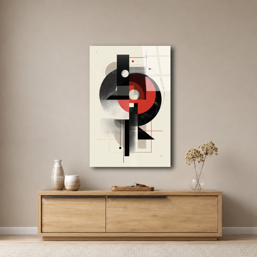 Geometrik Sanat Cam Tablo TL111